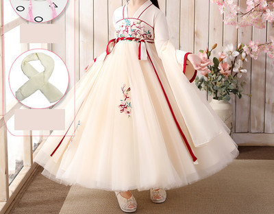 Stilīga bērnu kleita ar izšuvumu mežģīnēm un rāvējslēdzēju mugurpusē