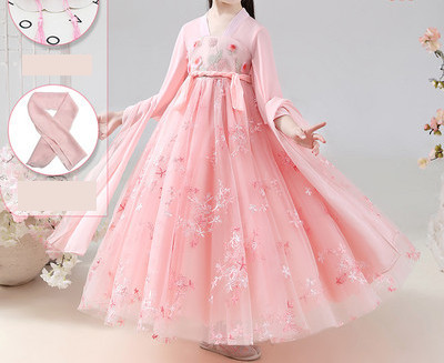 Stilīga bērnu kleita ar izšuvumu mežģīnēm un rāvējslēdzēju mugurpusē