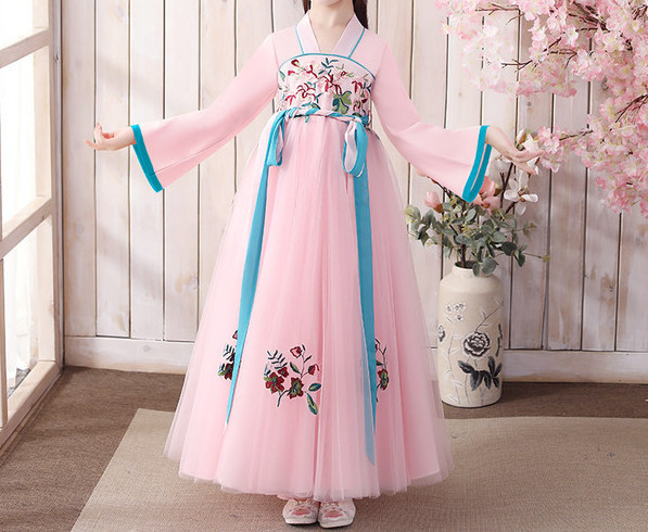 Stilīga bērnu kleita ar izšuvumu mežģīnēm un rāvējslēdzēju mugurpusē