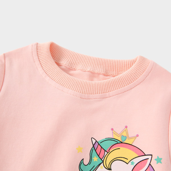 Bērnu ikdienas kleita ar krāsainu aplikāciju un tillu