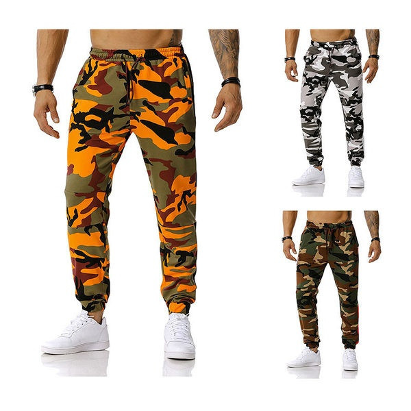 Ανδρικά αθλητικά παντελόνια καμουφλάζ