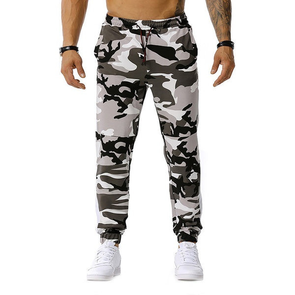 Ανδρικά αθλητικά παντελόνια καμουφλάζ