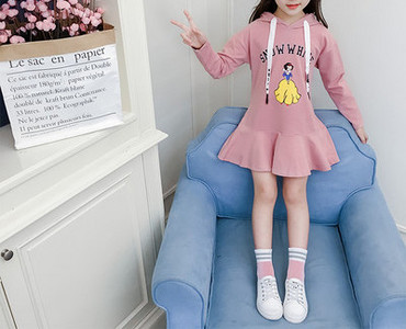 Casual παιδικό φόρεμα με μακριά μανίκια για κορίτσια