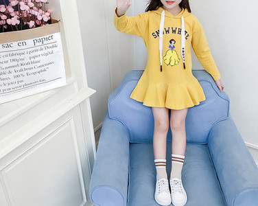 Casual παιδικό φόρεμα με μακριά μανίκια για κορίτσια