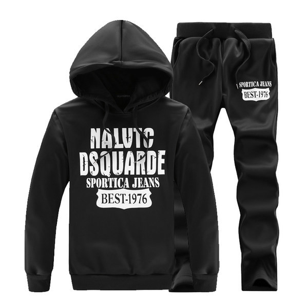 Set sport modern pentru bărbați de hanorac și pantaloni cu inscripție