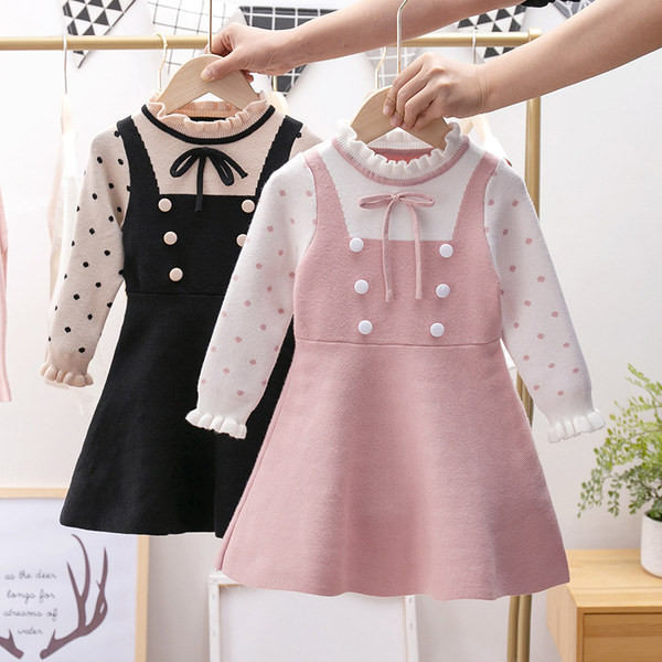 Laste sügiskleit pikkade varrukatega tüdrukutele - mitu mudelit