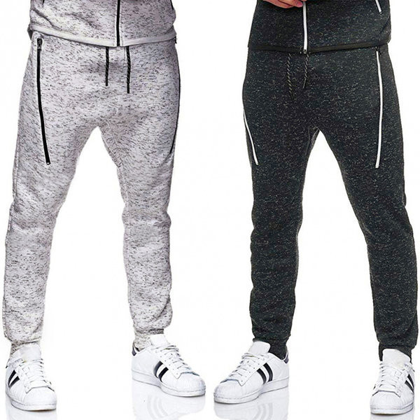 Μοντέρνο αθλητικό παντελόνι μακρύ απλό μοντέλο με μπορντούρα