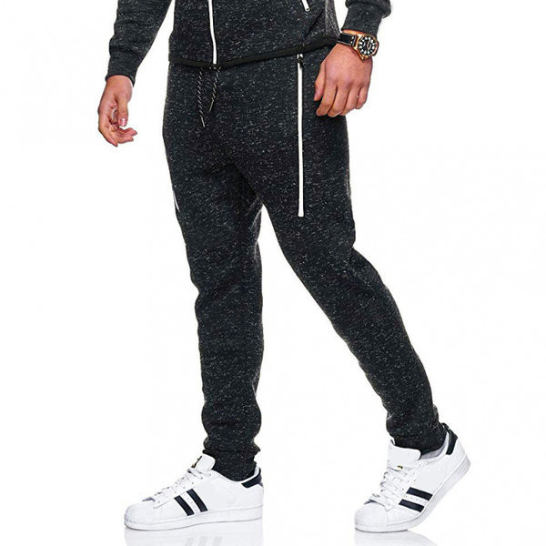 Μοντέρνο αθλητικό παντελόνι μακρύ απλό μοντέλο με μπορντούρα