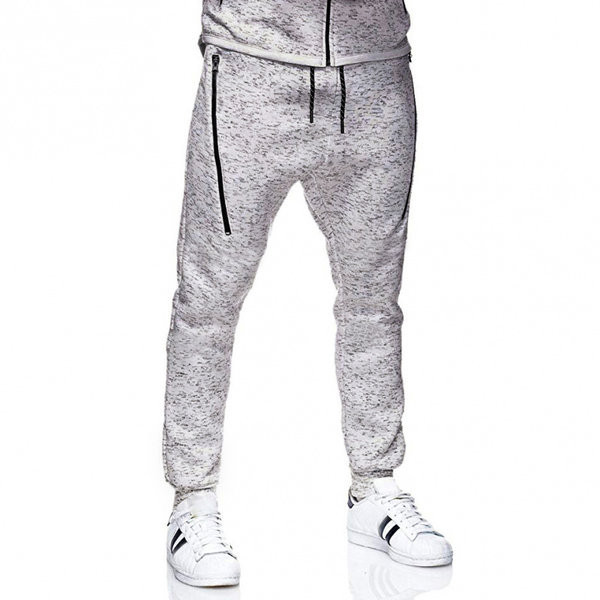 Μοντέρνο αθλητικό παντελόνι μακρύ απλό μοντέλο με μπορντούρα