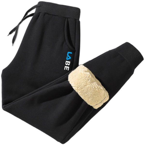 Ανδρικό αθλητικό παντελόνι μακρύ μοντέλο με κορδόνια και επιγραφή