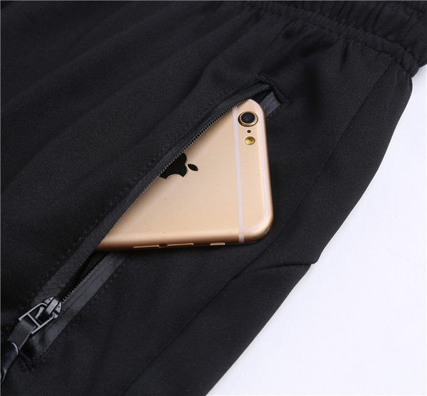 Ανδρικό αθλητικό παντελόνι μακρύ μοντέλο με φερμουάρ