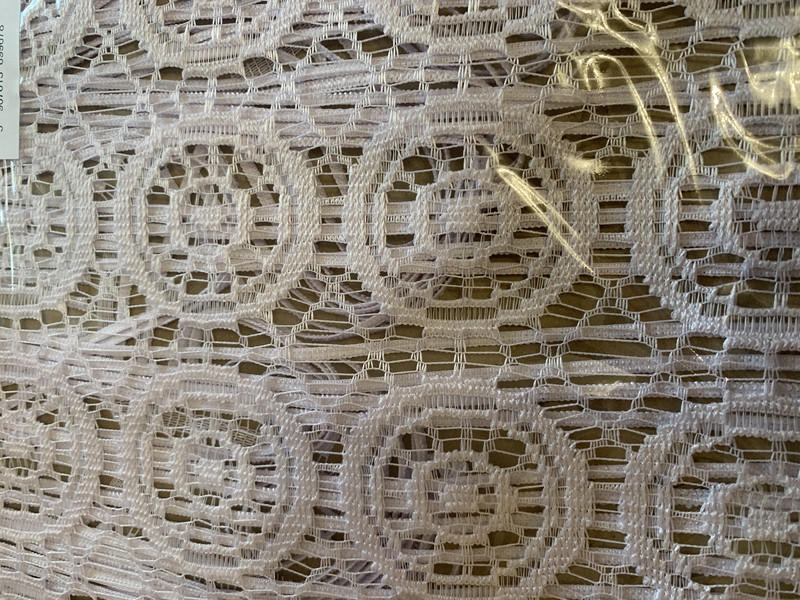 Перде Emma, дантела и ресни с отвор за нанизване,  60x150 cm, 100% Полиестер,  Бял цвят