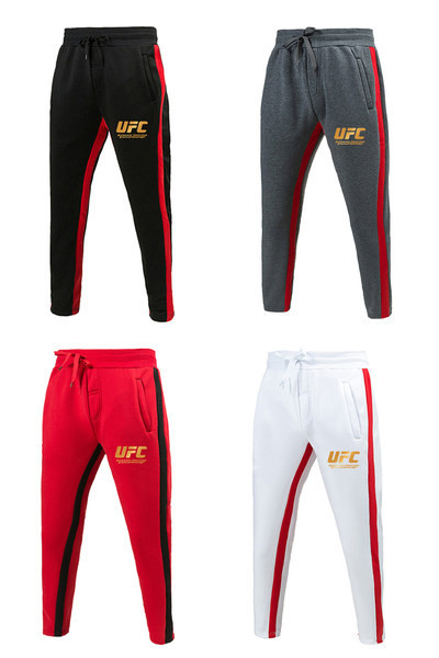 Ανδρικά μοντέρνα αθλητικά παντελόνια με μπορντούρα και επιγραφή