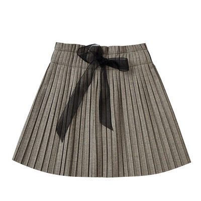 Παιδική πλισέ φούστα με κορδέλα και ελαστική μέση