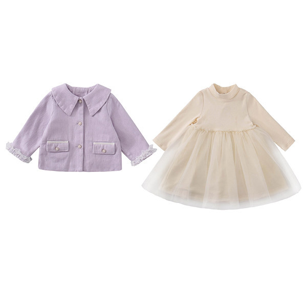 Bērnu roņu kleita meitenēm ar garām piedurknēm