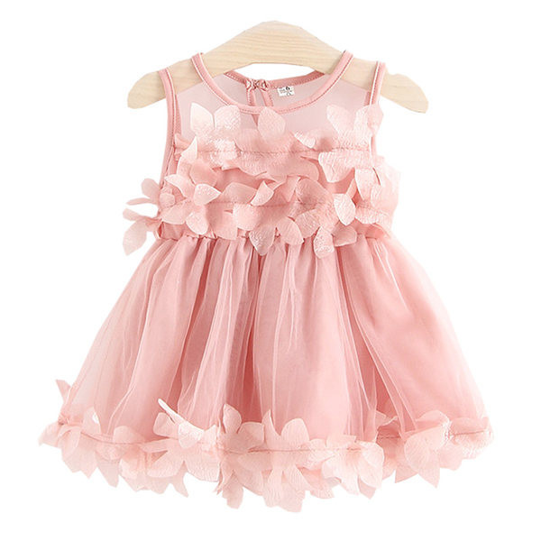 Rochie formala pentru copii cu decolteu rotund pentru fete - model croiat