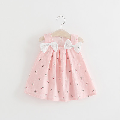 Casual παιδικό φόρεμα για κορίτσια με κορδέλα