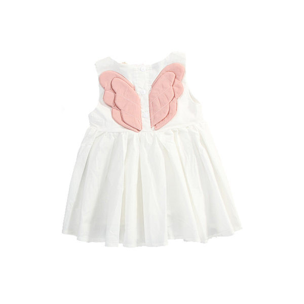 Rochie pentru fete cu aplicatie 3D si nasturi - Model nou