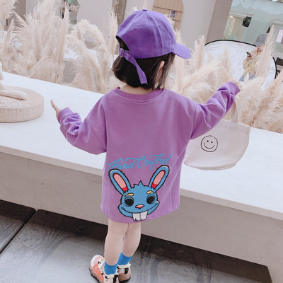 Παιδικό φόρεμα για την άνοιξη με απλικέ και μακριά μανίκια