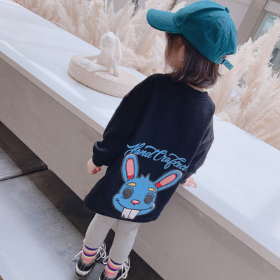 Παιδικό φόρεμα για την άνοιξη με απλικέ και μακριά μανίκια