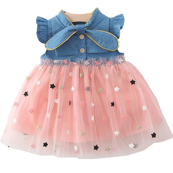 Mūsdienīga bērnu kleita ar lokām un tilla svārkiem meitenēm