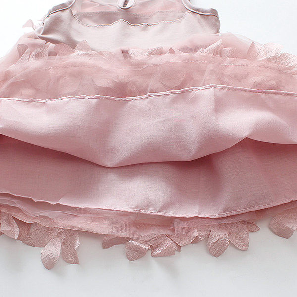 Bērnu kleita divās krāsās ar tillu