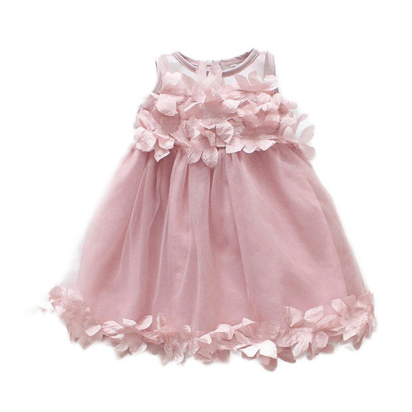 Bērnu kleita divās krāsās ar tillu