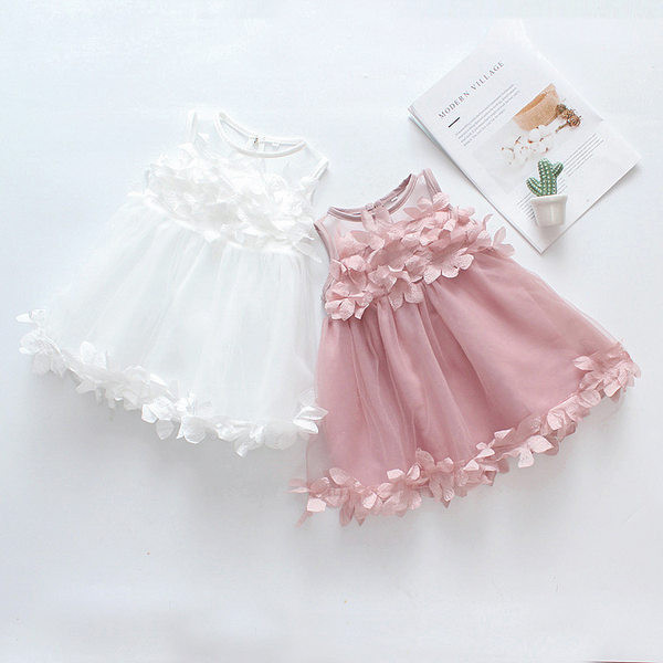 Bērnu kleita divās krāsās ar tillu