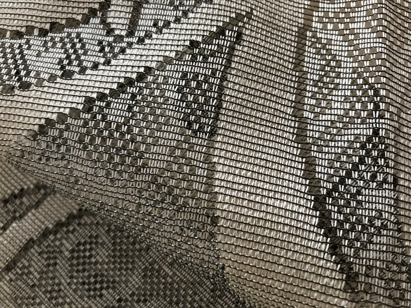 Дълго перде дантела с ширит лента Esy 145x250 cm, 100% Полиестер, Златист