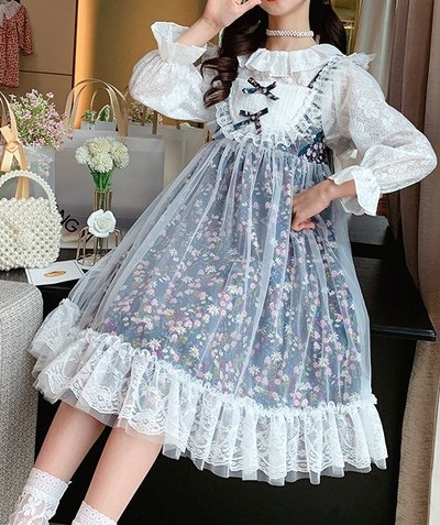 Bērnu ikdienas kleita ar lenti un tillu