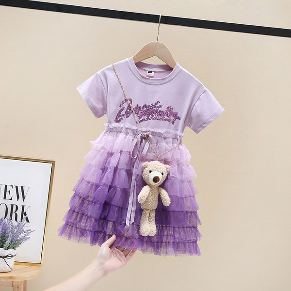 Νέο μοντέλο παιδικό φόρεμα με πούλιες και τούλι