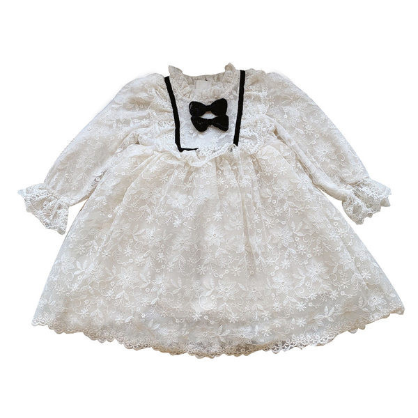 Επίσημο παιδικό φόρεμα από δαντέλα για κορίτσια - δύο μοντέλα