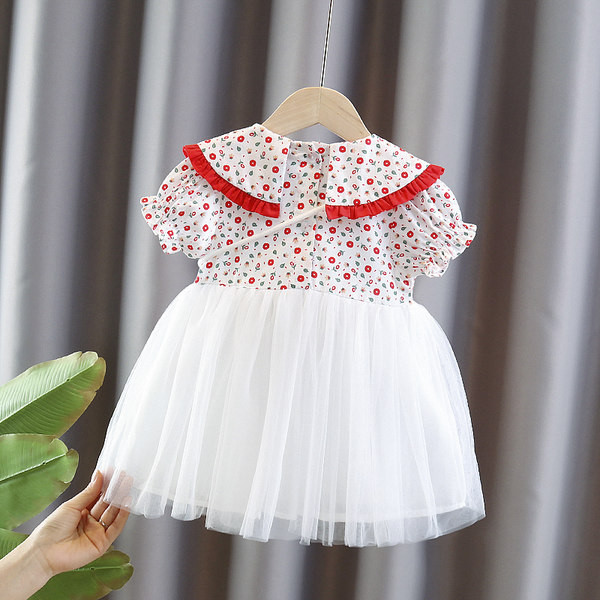 Παιδικό φόρεμα με κοντά μανίκια