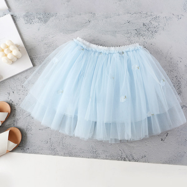 Παιδική φούστα πό τούλι και ελαστική μέση σε δύο χρώματα