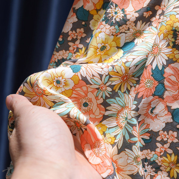 Νέο μοντέλο παιδικό φόρεμα με λουλουδάτο μοτίβο και κοντά μανίκια για κορίτσια