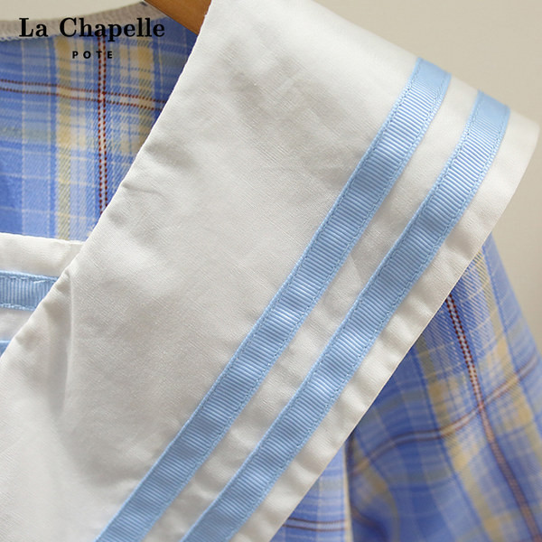 Παιδικό καρό φόρεμα με κοντό μανίκι