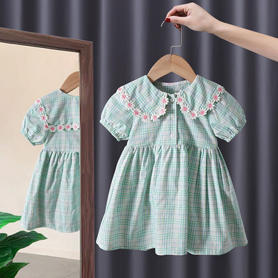 Νέο μοντέλο καλοκαιρινό φόρεμα με γιακά και κουμπιά