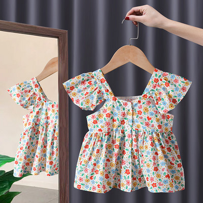 Νέο μοντέλο καλοκαιρινό φόρεμα με γιακά και κουμπιά