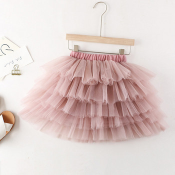 Παιδική φούστα με ελαστική μέση σε δύο χρώματα