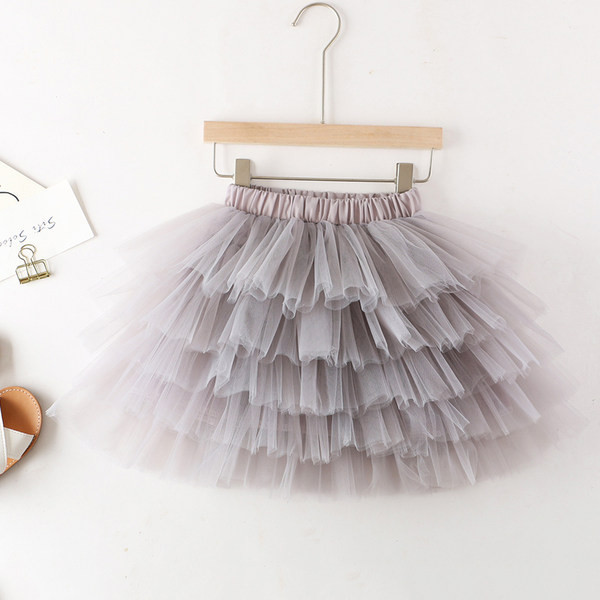 Παιδική φούστα με ελαστική μέση σε δύο χρώματα