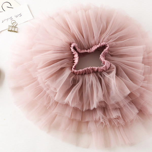 Παιδική φούστα με ελαστική μέση σε δύο χρώματα