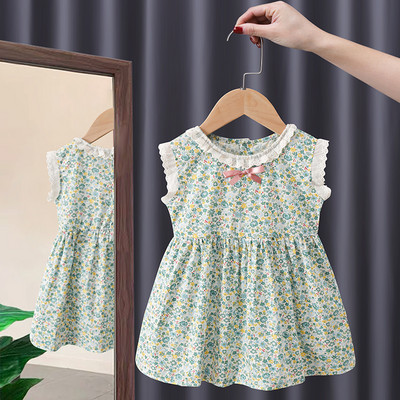 Καλοκαιρινό φόρεμα με λουλουδάτο μοτίβο για κορίτσια