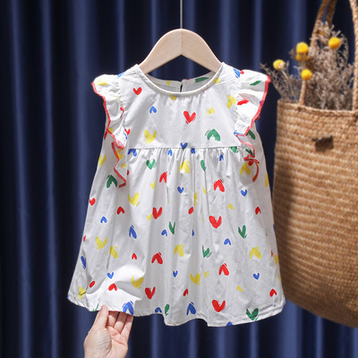 Нов модел детска рокля на сърца за момичета