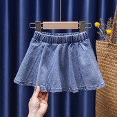 Μοντέρνα παιδική φούστα τζιν σε μπλε χρώμα για κορίτσια