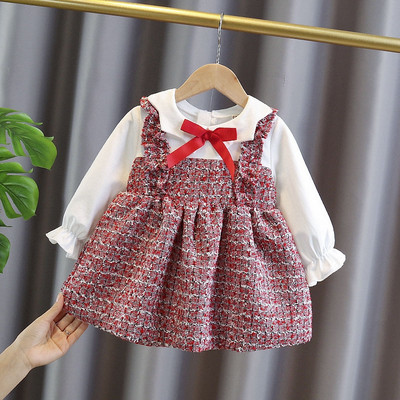 Детска рокля за момичета с панделка