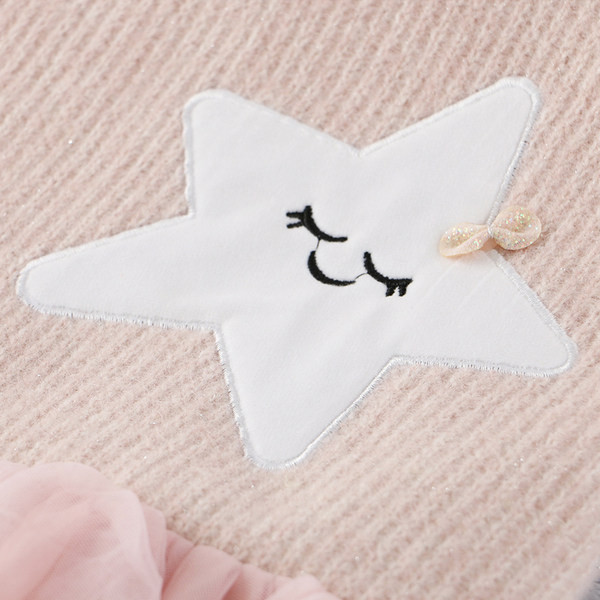 Παιδικό φόρεμα με φερμουάρ και απλικέ