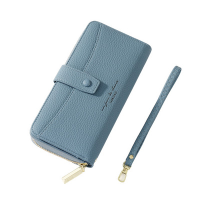 Πολυλειτουργικό γυναικείο πορτοφόλι  οικολογικό δερμάτινο με φερμουάρ