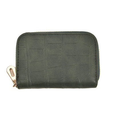 Γυναικείο έκο δερμάτινο πορτοφόλι με φερμουάρ σε τέσσερα χρώματα