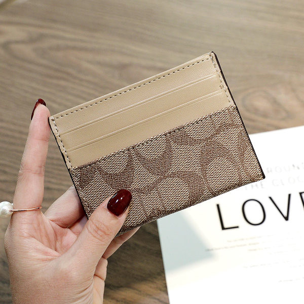 Δερμάτινο και υφασμάτινο πορτοφόλι για χρεωστικές κάρτες