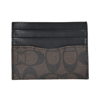 Γυναικείο έκο δερμάτινο πορτοφόλι σε μαύρο και μπεζ χρώμα